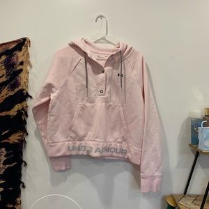 Under armour crop hoodie sweatshirt